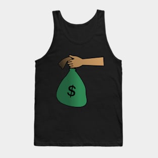 Illustration of someone giving  money Tank Top